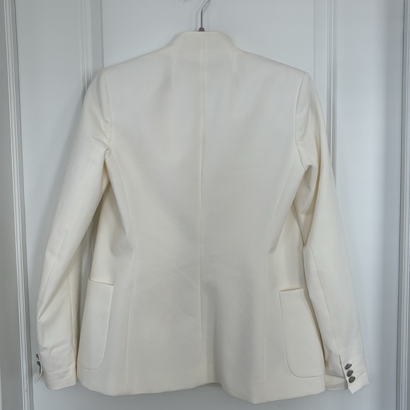 Theory Kacela Checklist Jacket in off-white - Picture 10 of 13